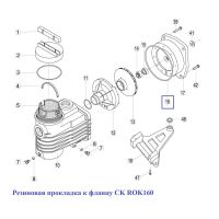 Резиновая прокладка к фланцу CK ROK160