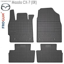 Коврики Mazda CX-7 I от 2006 - 2009 в салон резиновые Frogum (Польша) - 4 шт.