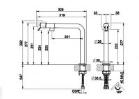 Смеситель для кухни Gessi Fisso 60073 схема 2