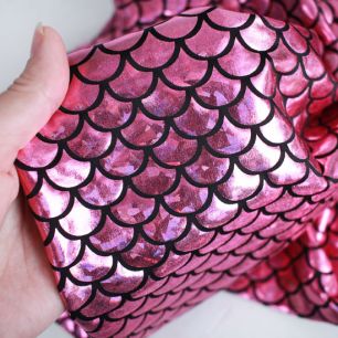 Трикотаж - Розовые чешуйки 50*46 см.