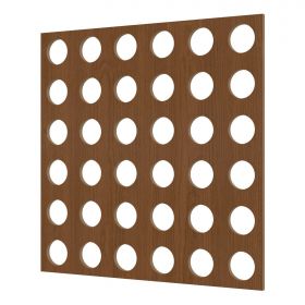 Перфорированная Панель Cosca Форо 16 ХДФ Орех В2070хШ930 мм / Коска.