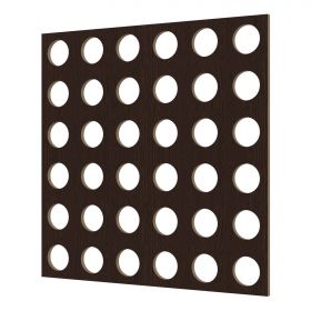 Перфорированная Панель Cosca Форо 16 ХДФ Венге В1250хШ2800 мм / Коска.