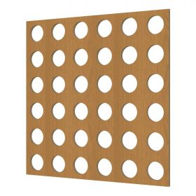 Перфорированная Панель Cosca Форо 16 ХДФ Дуб В1250хШ2800 мм / Коска.