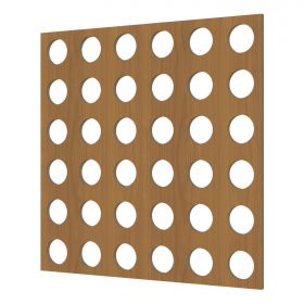 Перфорированная Панель Cosca Форо 16 ХДФ Ольха В1030хШ695 мм / Коска.