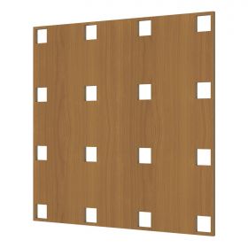 Перфорированная Панель Cosca Квадро 11-45 ХДФ Ольха В2790хШ1020 мм / Коска.