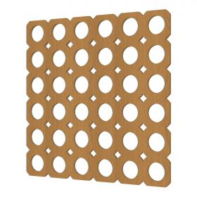 Перфорированная Панель Cosca Цирко ХДФ Дуб В600хШ1200 мм / Коска.