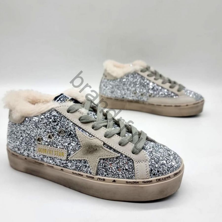 Зимние кеды Golden Goose с мехом