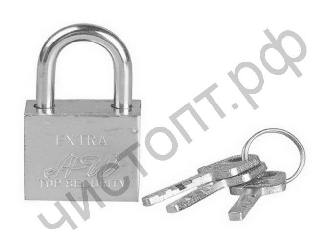 Замок навесной EXTRA, металл, 30mm, 3 ключа в компл, в коробке (EX)