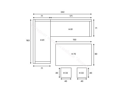 Комплект ZORRO (диваны + пуфы + стол со стеклом) с подушками, ротанг искусственный, Серый