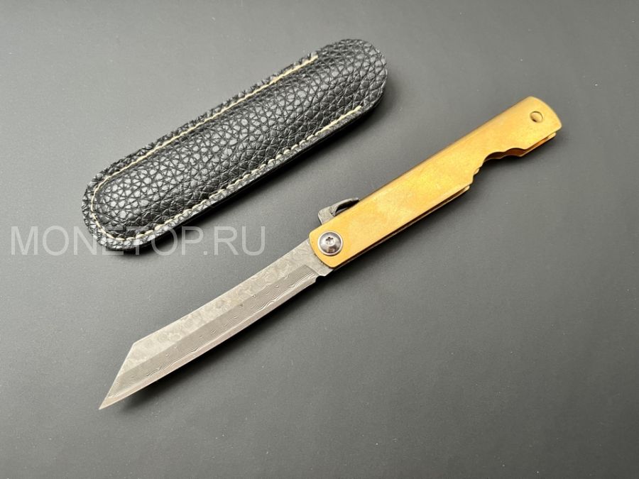 Японский нож Higonokami Damascus