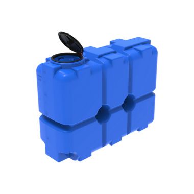 Емкость ST 2000л синяя с откидной крышкой пластиковая