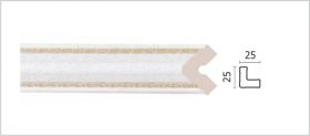 Угол Decor-Dizayn С1025-30G Хай Тек Д2400хВ25хТ25 /Декор Дизайн.