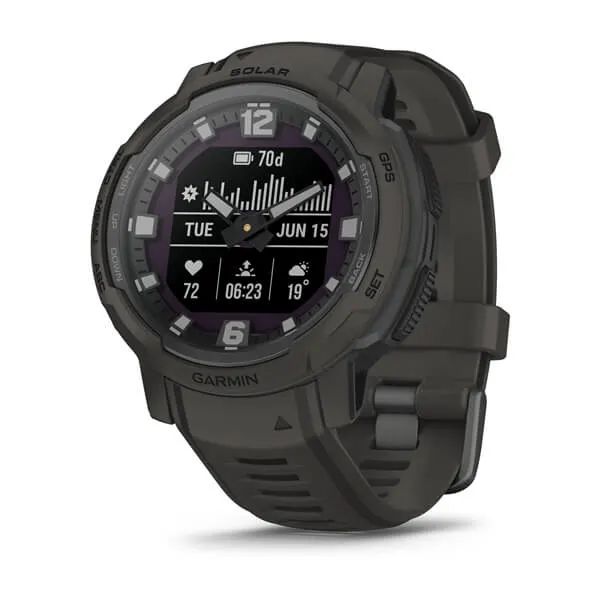 Умные часы Garmin Instinct Crossover Solar графитовый