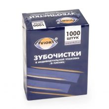 Зубочистки в индивидуальной упаковке 1000 шт/уп