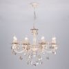 Люстра с Хрусталем Eurosvet  3281/8 Белый с Золотом,Металл  / Евросвет.
