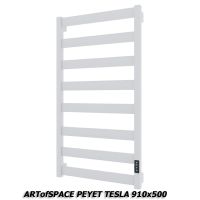 белый полотенцесушитель Artofspace Peyet Tesla 910x500