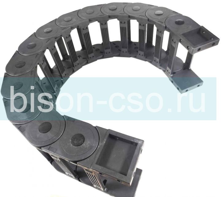 Кабель-канал гибкий 65х100 R200 TMX6500.100.200 открытый (коннекторы в комплекте)