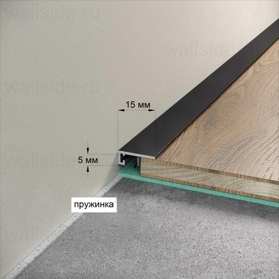 Микроплинтус Micro 15 Classic Laconistiq светлое золото