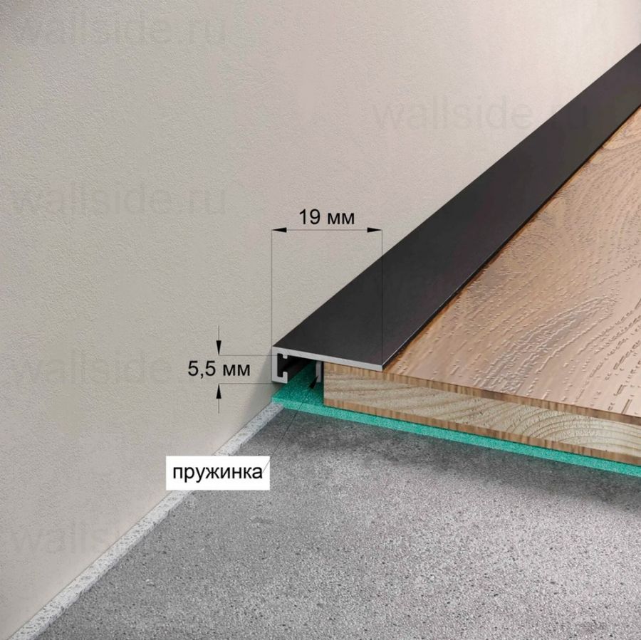 Микроплинтус Micro 19 ARM Laconistiq светлое золото