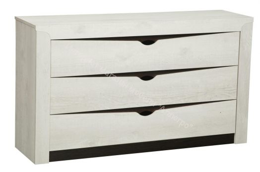 Комод 30.11 Лючия 1372 мм, Бетон пайн белый/Венге