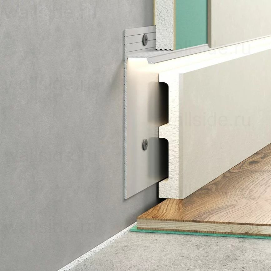 Скрытый плинтус Regular чёрный