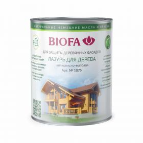 Лазурь для Дерева Biofa 1075 0.4л 1018 Шалфей Шелковисто-Матовая / Биофа 1075.