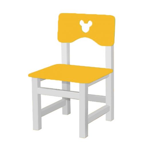 РК-54.1 Стул МДФ нерегулируемый С ФРЕЗЕРОВКОЙ "Оранжевый"