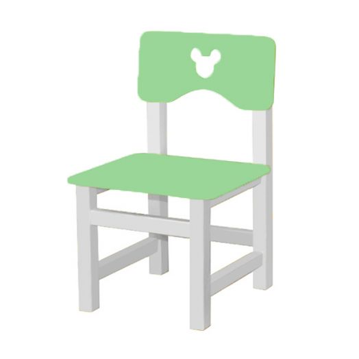 РК-54.1 Стул МДФ нерегулируемый С ФРЕЗЕРОВКОЙ "Салатовый"