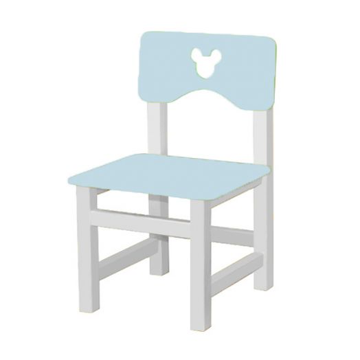 РК-54.1 Стул МДФ нерегулируемый С ФРЕЗЕРОВКОЙ "Голубой иней"