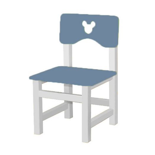 РК-54.1 Стул МДФ нерегулируемый С ФРЕЗЕРОВКОЙ "Свинцово-синий"