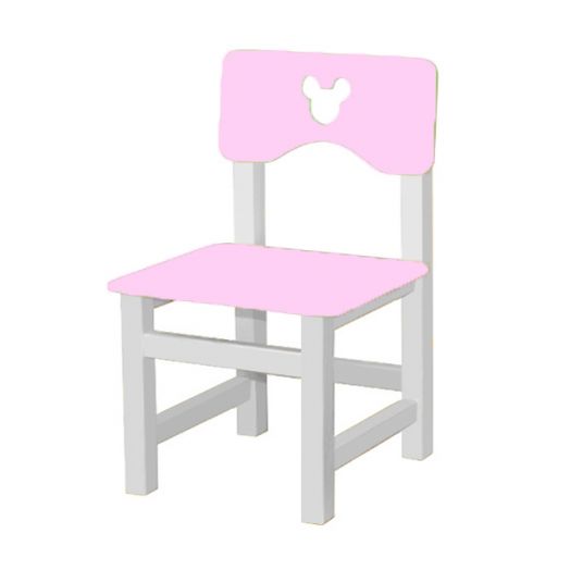 РК-54.1 Стул МДФ нерегулируемый С ФРЕЗЕРОВКОЙ "Розовый"