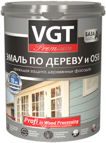 Эмаль по Дереву и OSB VGT Premium 2.5кг Кремовая ВД-АК-1179 Акриловая, Полуматовая для Внутренних и Наружных Работ / ВГТ Премиум.