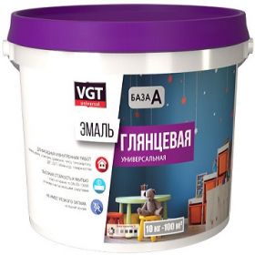 Эмаль Универсальная Акриловая VGT ВД-АК-1179 2.5кг Мятная RAL6019 Глянцевая без Запаха для Внутренних и Наружных Работ / ВГТ Эмаль.