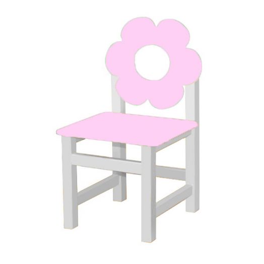 РК-54.2 Стул МДФ нерегулируемый  "Цветок розовый"