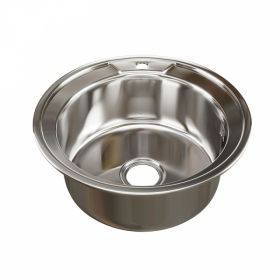 Мойка Ника Круг D 51 (0,8) ВЫП 3 1/2 MIXLINE (Глуб. Чаши 18СМ) с Сифоном.