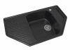 Мойка Ника ML-GM24 Угловая с Крылом, Черная (308), 490*780*170ММ.