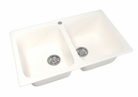 Мойка Ника ML-GM23 Двухчашевая, Белая (331), 495*775*200ММ.