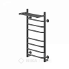 Полотенцесушитель Ника WAY III-80/40 U с Полкой Черный Матовый.