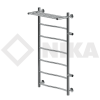 Полотенцесушитель Ника ЛВ ВП-100/60/66 с Полочкой Водяной с Боковым Подключением.