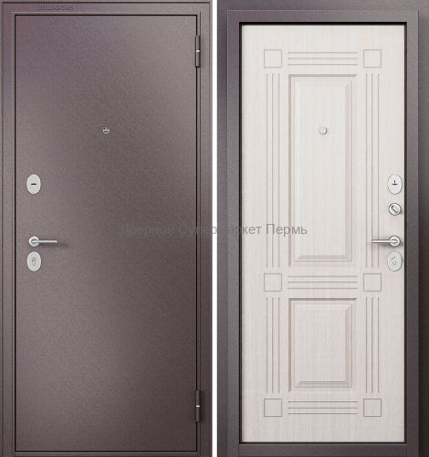 FAMILY ECO MP Букле шоколад ларче бьянко  E-104 дверь в квартиру утепленная