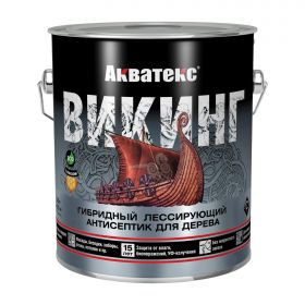 Антисептик для Дерева Акватекс Викинг 0.75л Палисандр Гибридный, Лессирующий.