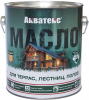 Масло для Террас, Лестниц, Полов Акватекс Орех 2.5л для Внутренних и Наружных Работ.