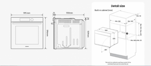 Духовой шкаф Samsung NV7B41201AK