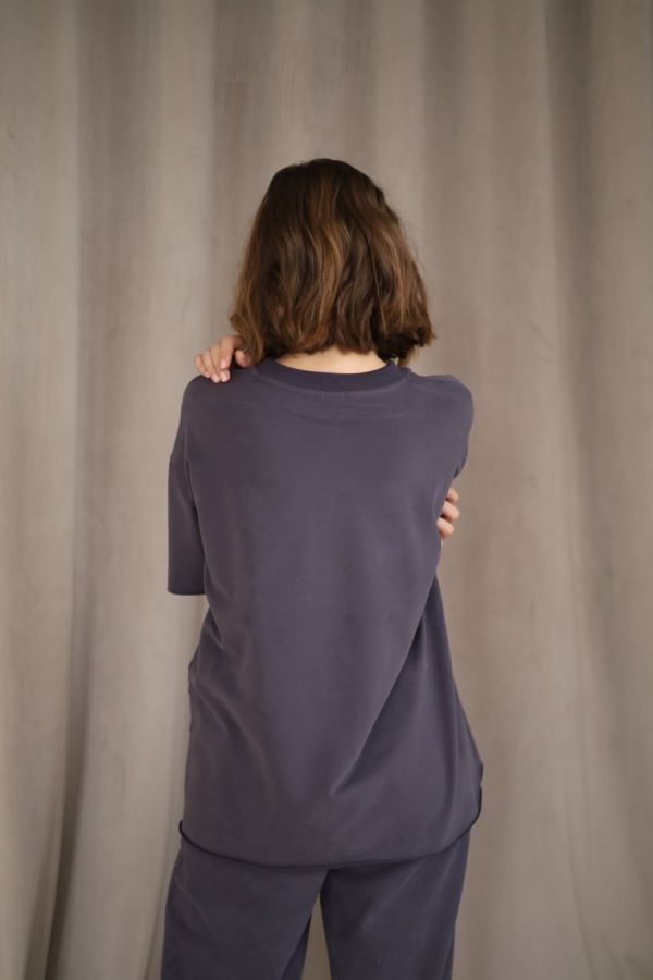 Футболка оверсайз графит