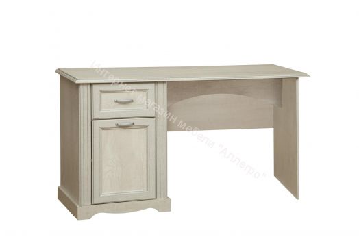 Стол письменный Сохо 32.29, Бетон пайн белый/Бетон пайн белый патина