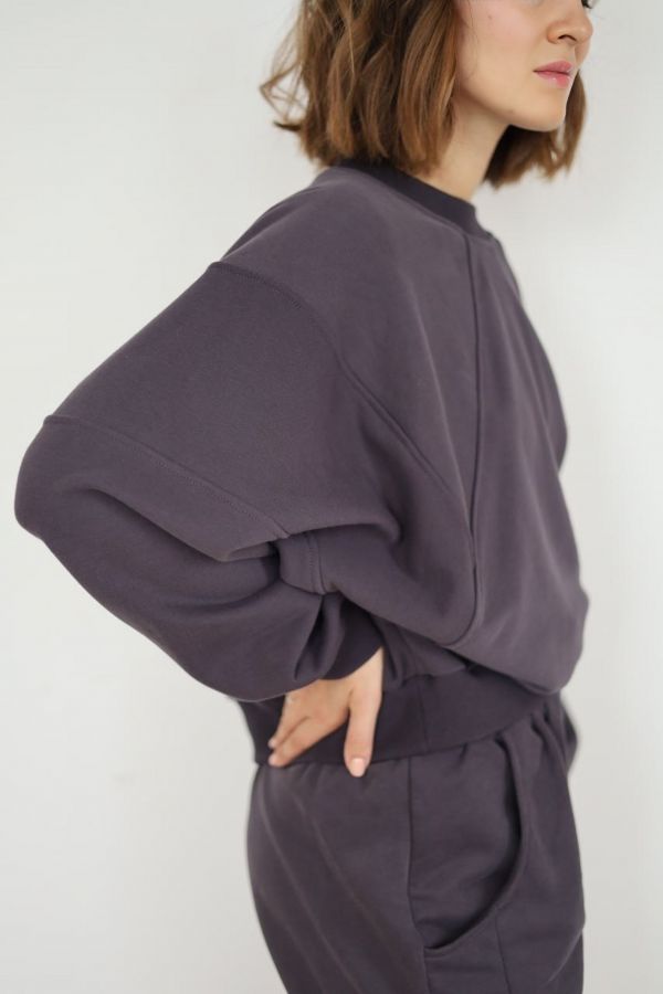 Свитшот геометричный графит