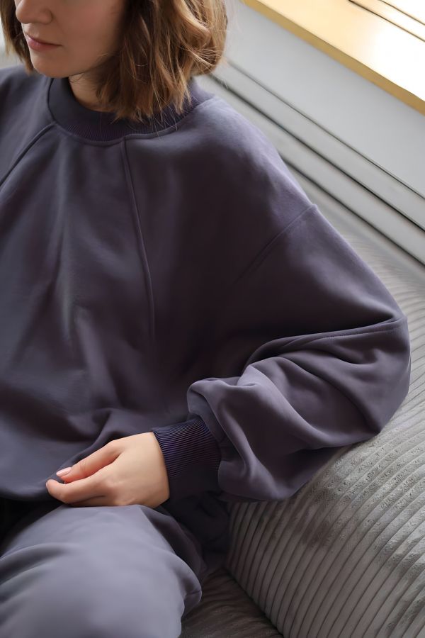 Свитшот геометричный графит