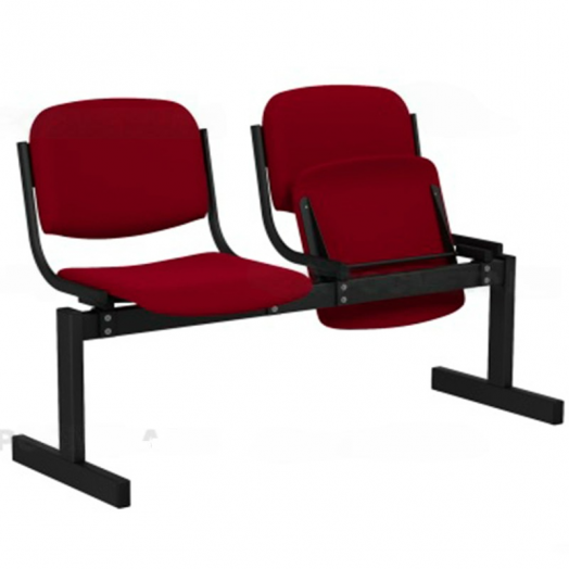 РМ-Б-252МФ Блок стульев 2-местный мягкий (Ткань флок)