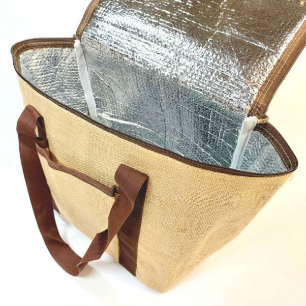 Сумка-холодильник из джута