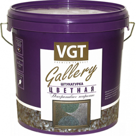 Декоративная Штукатурка VGT Gallery 18кг №2на Основе Мраморной Крошки, Размер Зерна 1-1.5мм / ВГТ.